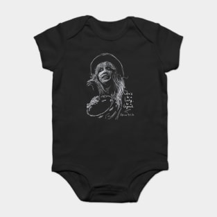 Stevie nicks Scribble art Baby Bodysuit